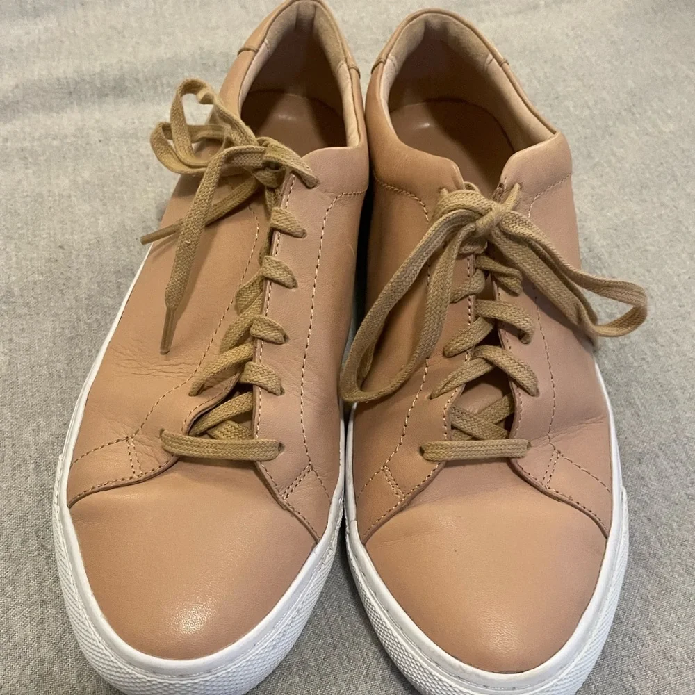 Loeffler Randall Nude Leather Sneakers 10.5 - Picture 1 of 3